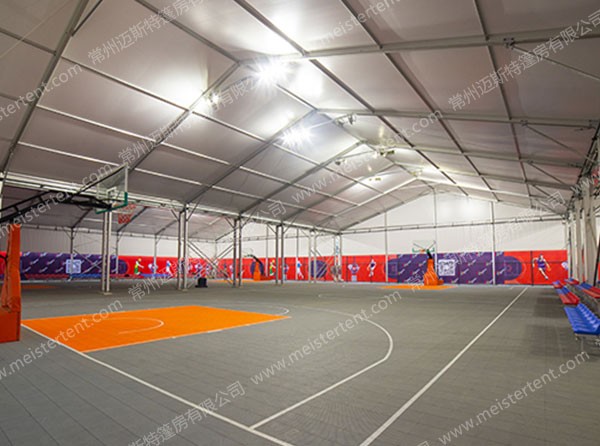 篮球篷房为户外健身提供临时场地