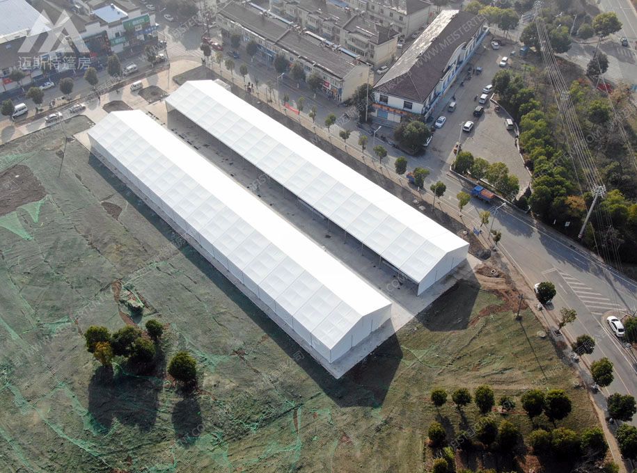 仓库篷房,江苏常州迈斯特工业仓库仓储篷房的结构